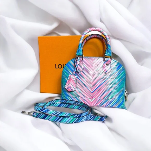 🔥 LOUIS VUITTON TROPICAL ALMA BB W/ CROSSBODY STRAP 🔥 - Picture 4 of 10